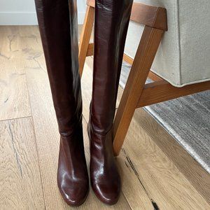Stuart Weitzman Knee High Leather Boots - size 7M